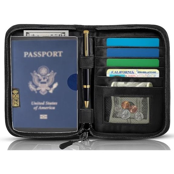RFID Passport Holder Wallet with Travel Organizer