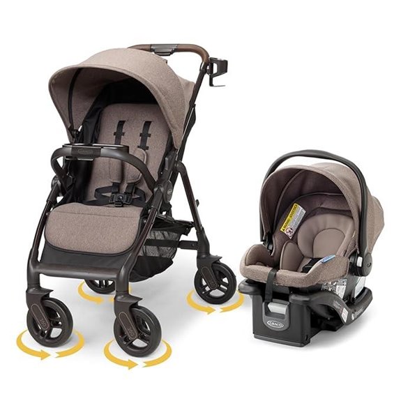Graco Merge Travel System with Swivel Wheels