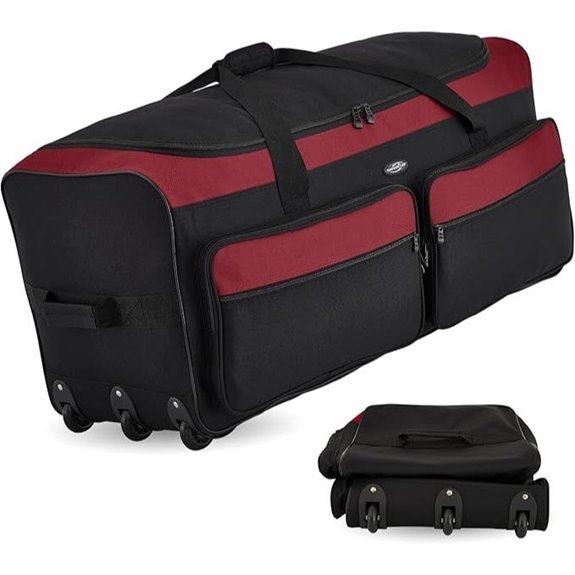Travelers Club 36 Asgard 3-Wheel Rolling Duffel Bag