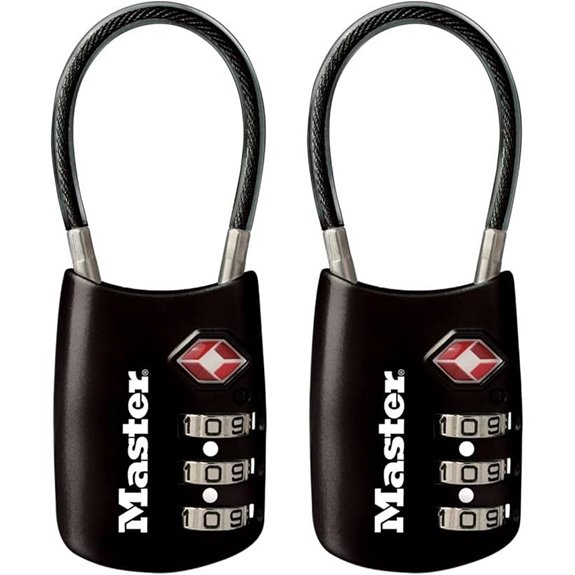Master Lock TSA Travel Luggage Padlocks (2 Pack)