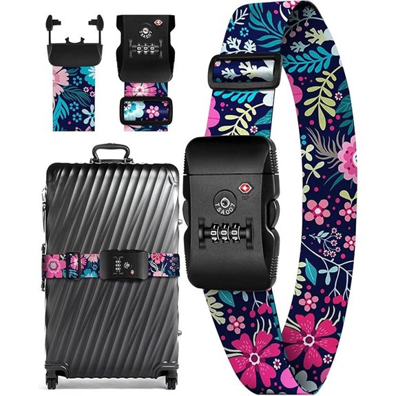 Slohif TSA Lock Luggage Straps with Buckle