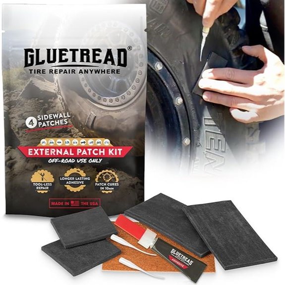 GlueTread External Patch Kit for Tubeless Tires