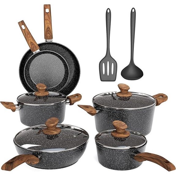Maison Arts 12-Piece Non-Stick Cookware Set