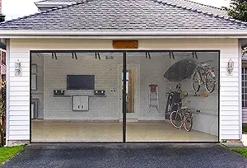 Garage Screen Door for 2-Car Garage (16x7 Ft)