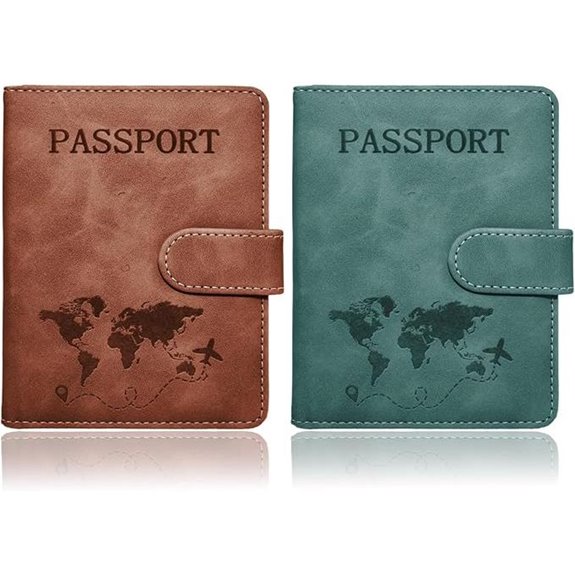 RFID Passport Holders (2 Pack) for Travel