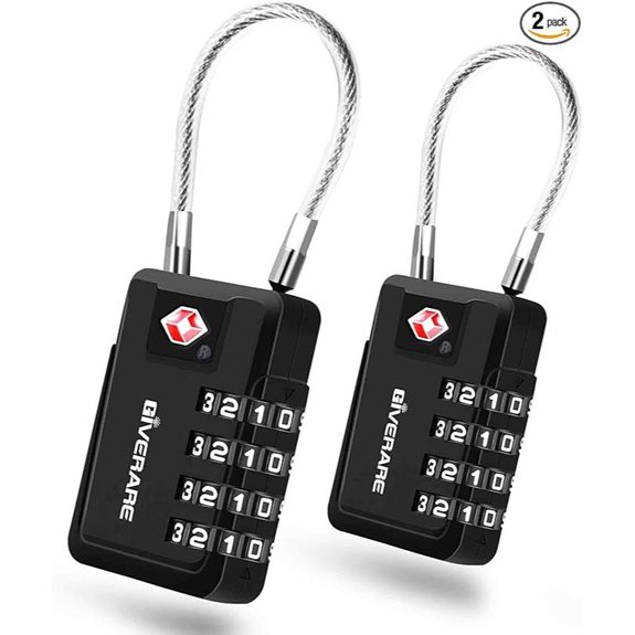 2 Pack TSA Approved Metal Luggage Locks
