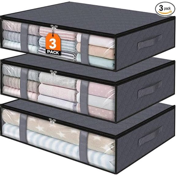 StorageRight 3-Pack Under Bed Storage Bins