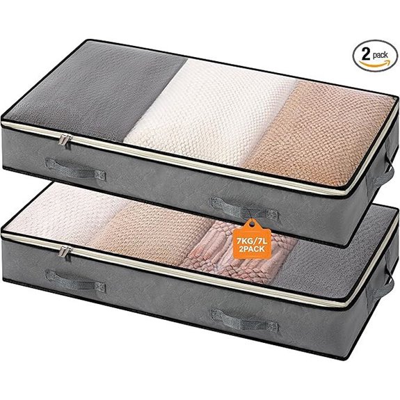 storageLAB Under Bed Storage Containers (2 Pack)