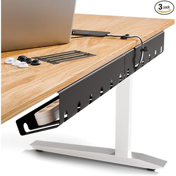 PAMO Under Desk Cable Management Set of 3