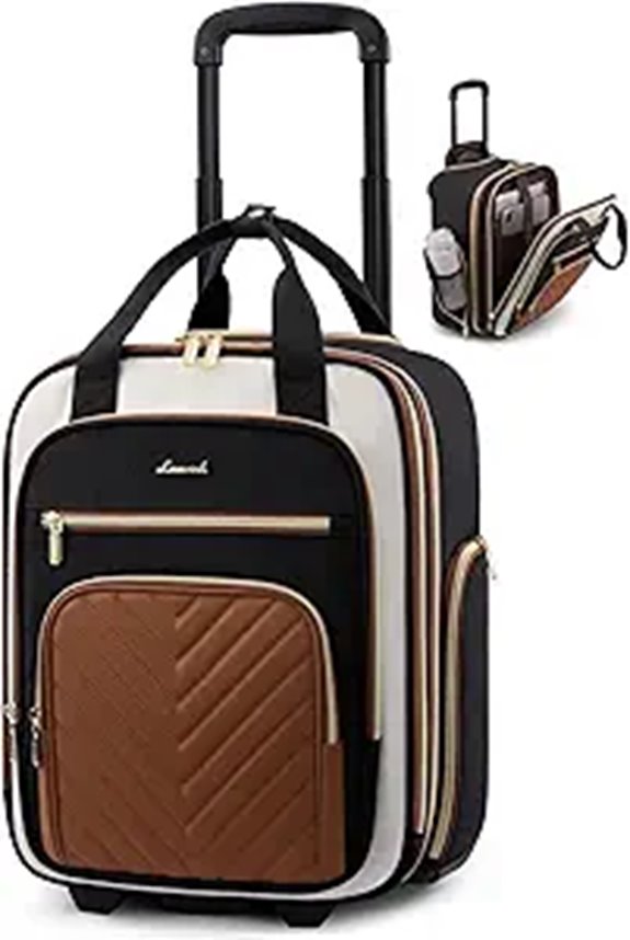 LOVEVOOK Underseat Carry-On Luggage with Wheels