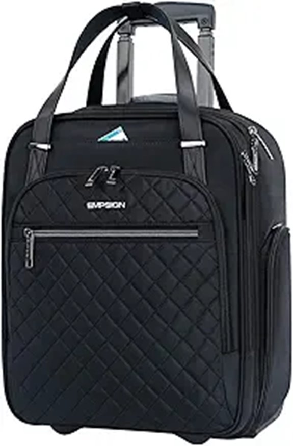EMPSIGN Underseat Wheeled Carry-On Bag for Travel
