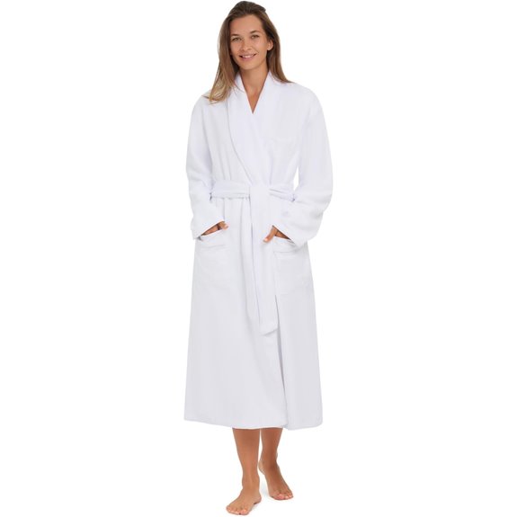 Monarch Unisex Plush-Lined Microfiber Bath Robe