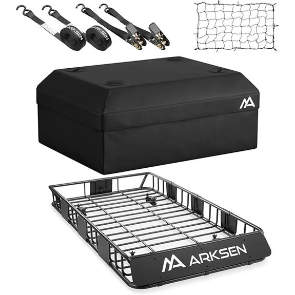 ARKSEN Universal Roof Rack with Waterproof Bag