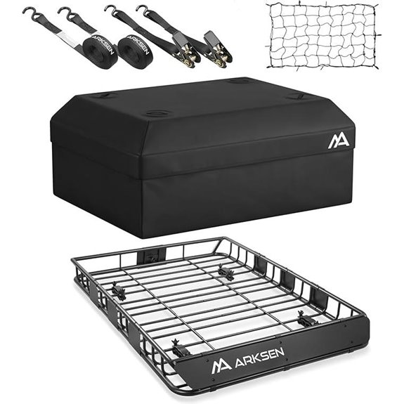 ARKSEN Universal Roof Rack with Waterproof Bag