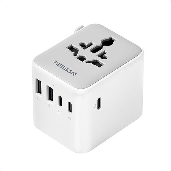 universal travel adapter with usb