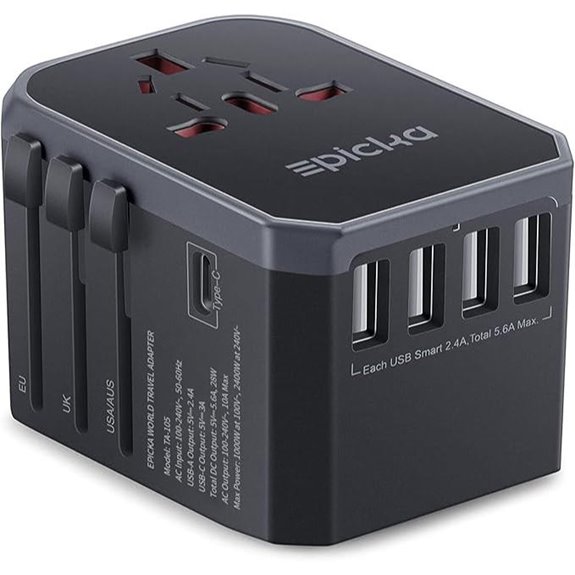 EPICKA Universal Travel Adapter with USB Ports