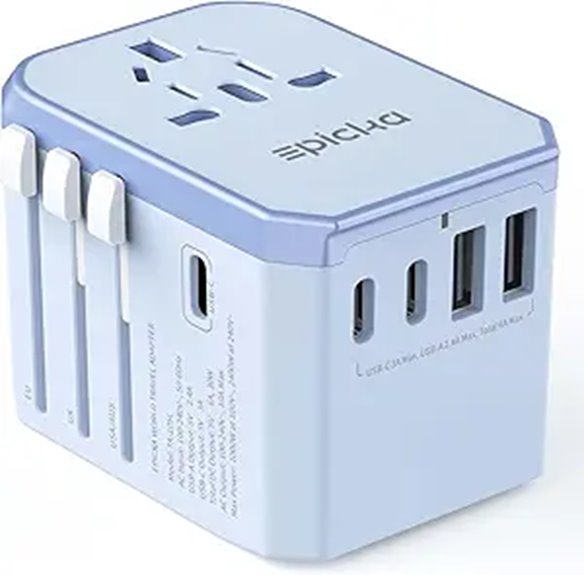 universal travel adapter with usb