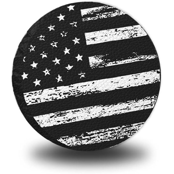 USA Flag Spare Tire Cover (15 inch Universal Fit)