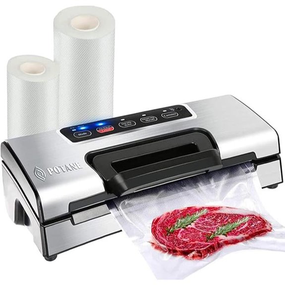 Precision Food Vacuum Sealer with Cutter and Bag Rolls