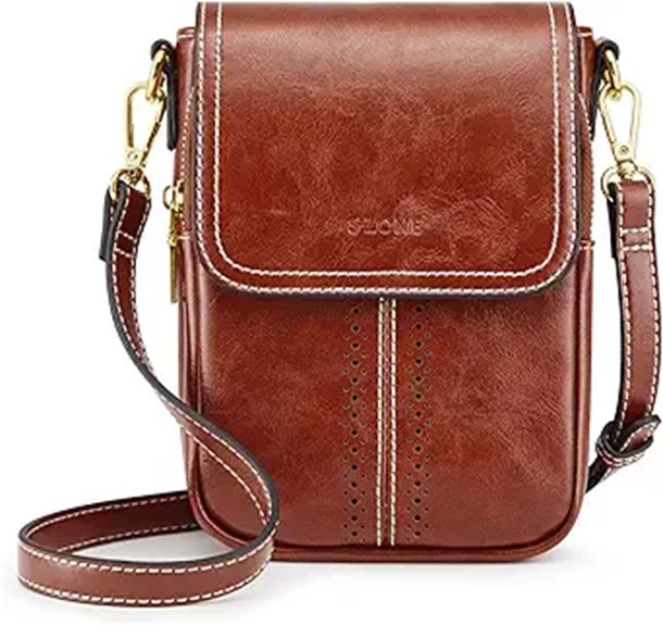S-ZONE Vegan Leather Crossbody Bag for Women