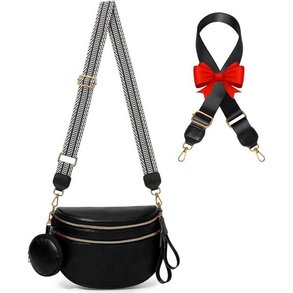 CEUTNIZ Vegan Leather Crossbody Belt Bag for Women