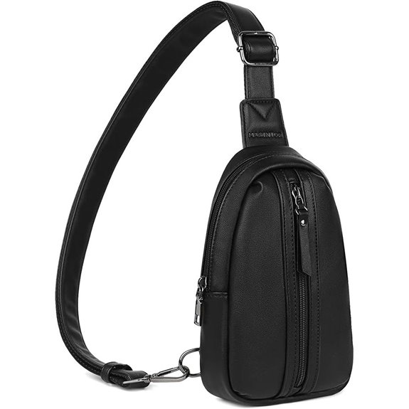 MASINTOR Small Vegan Leather Crossbody Bag