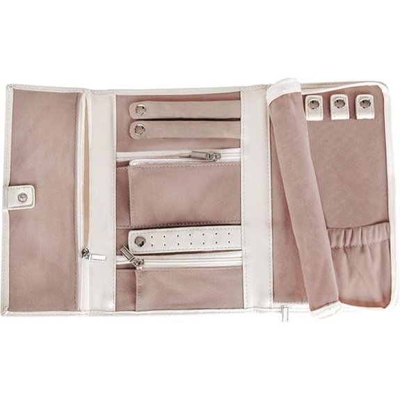 Vegan Leather Travel Jewelry Case by Case Elegance