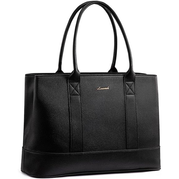 LOVEVOOK Vegan Leather Laptop Tote Bag for Women