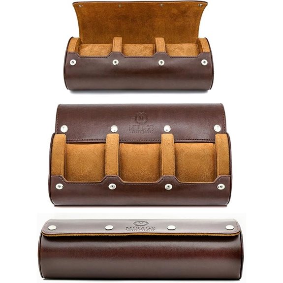 Travel Watch Case in Vegan Leather