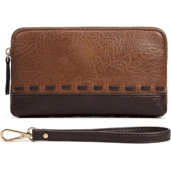 Marvolia Vegan Leather Wristlet with RFID Blocking