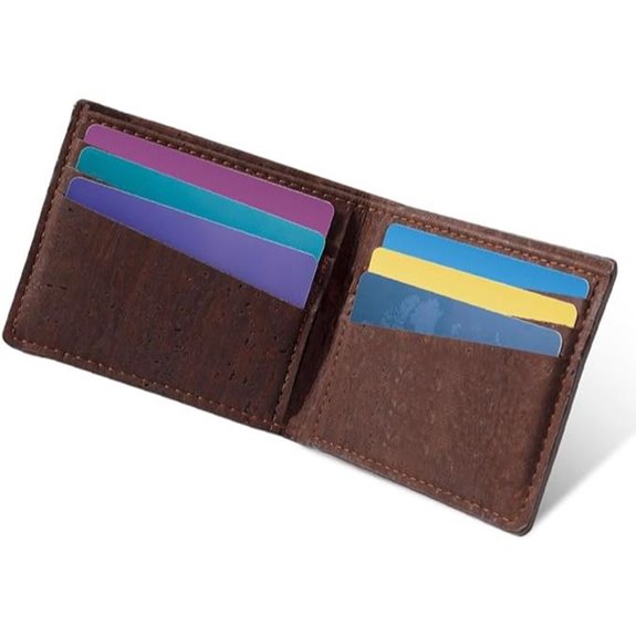 Corkor Cork Wallet Men Bifold Slim Minimalist Small Vegan Non-Leather