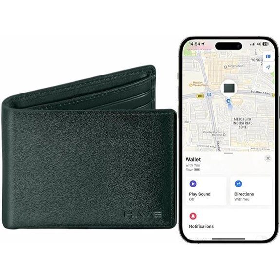 HiWe Vegan RFID Men Wallet with Find My