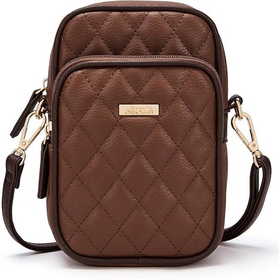 Marvolia Small Vegan Crossbody Phone Wallet Bag