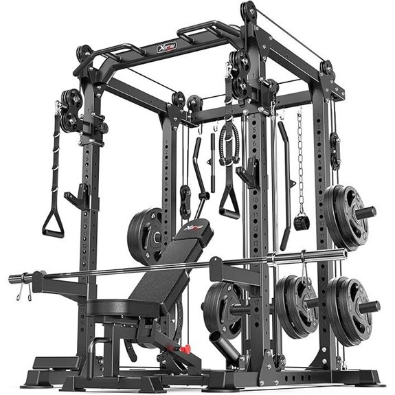 Multi-Function Power Rack with Crossover System