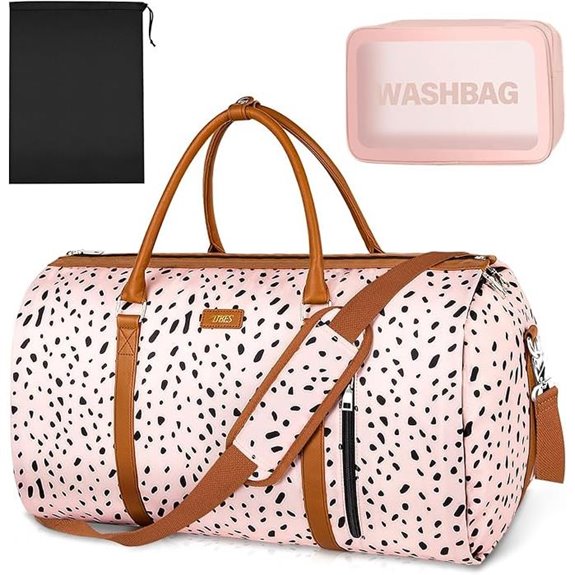 Convertible Travel Duffle Bags with Toiletry Organizer