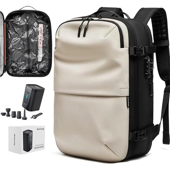 BlackVoyage Vortex Travel Backpack with Compression System