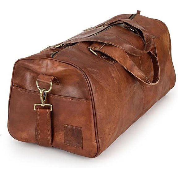 Berliner Bags Vintage Leather Duffle Bag Oslo