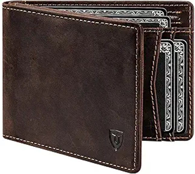 LORZOR Vintage Leather Wallet for Men
