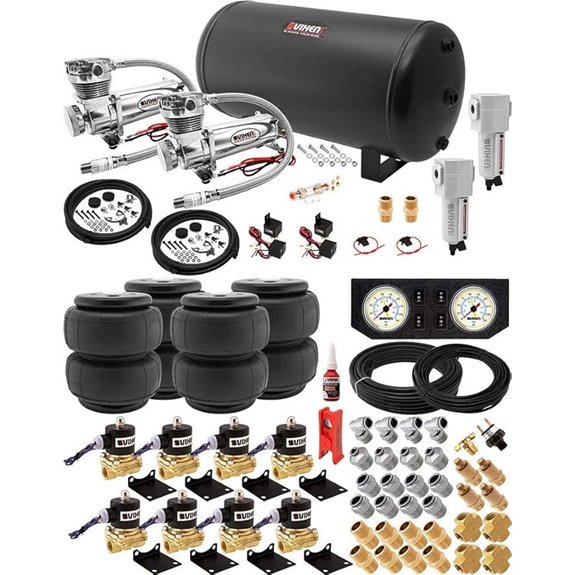 Vixen Air Suspension Kit with Dual Compressor
