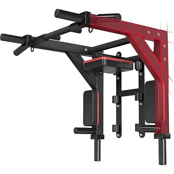 Multifunctional Wall-Mounted Pull-Up Bar and Dip Station