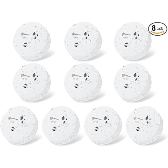 Geevon 8 Pack Water Leak Detectors with Alarms