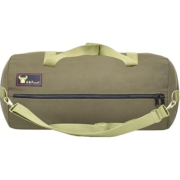 Waxed Canvas Military Duffle Bag Water-Resistant