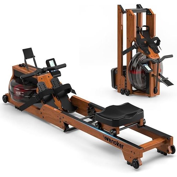 WENOKER Water Rowing Machine with Adjustable Monitor
