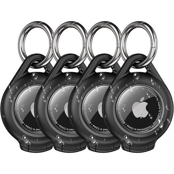 Waterproof Airtag Holders - 4 Pack Durable Keychains