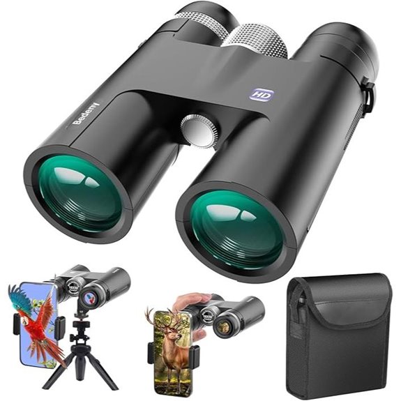 High Power Waterproof Binoculars with Phone Adapter
