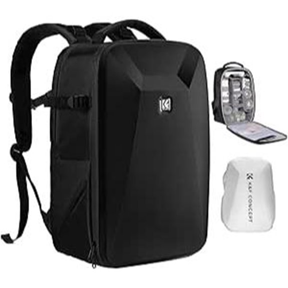 K&F CONCEPT Waterproof Camera Backpack with Laptop Compartment