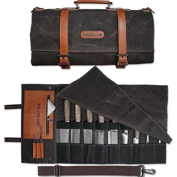 WELKINLAND 13-Pocket WaterProof Knife Roll Bag