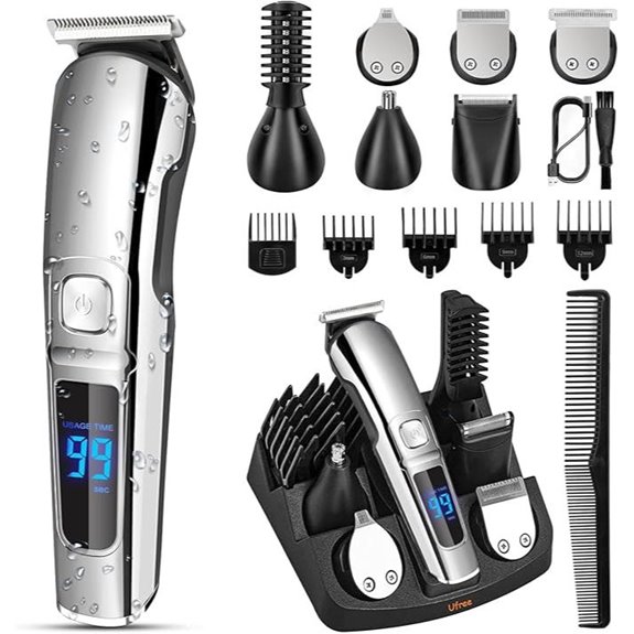 Ufree Waterproof Beard Trimmer & Grooming Kit for Men