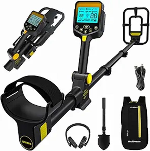 waterproof metal detector lcd