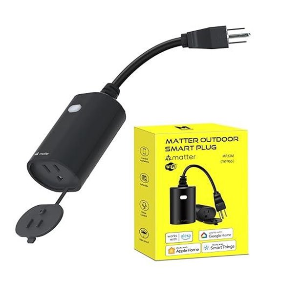 Minoston WiFi Outdoor Smart Plug Waterproof 15Amp